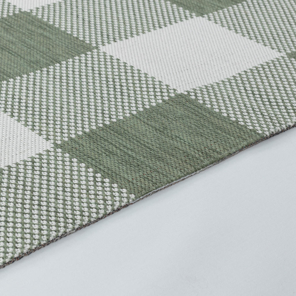 Thumbnail - Livabliss Outdoorteppich, Grün, Textil, Kariert, Rechteckig, 160x213 cm, Oeko-Tex® Standard 100, in verschiedenen Größen...