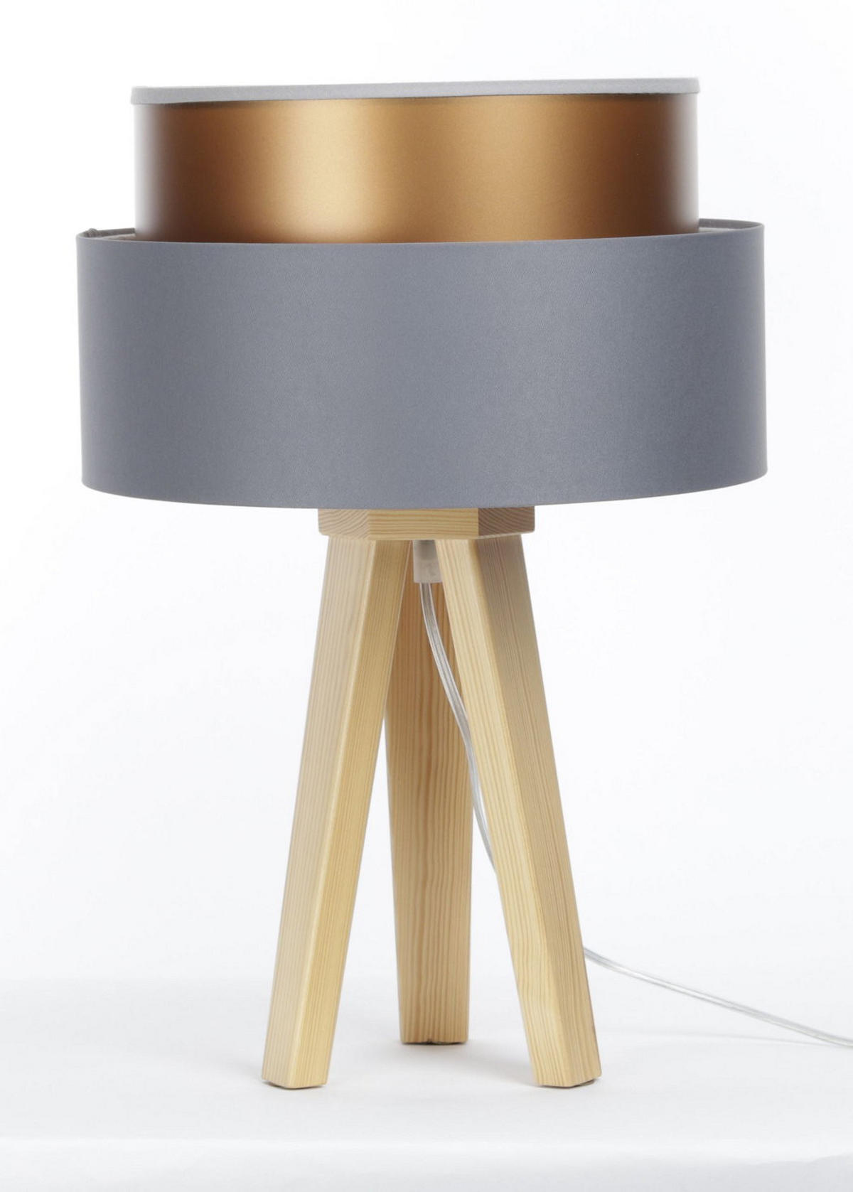 TISCHLAMPE Grau 30/45 cm - Braun, Kunststoff (30/0.7/45cm) - ONZENO