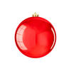 LAALU CHRISTBAUMKUGEL rund rot glänzend 15 cm - Rot, Kunststoff (25/25/25cm) - LAALU