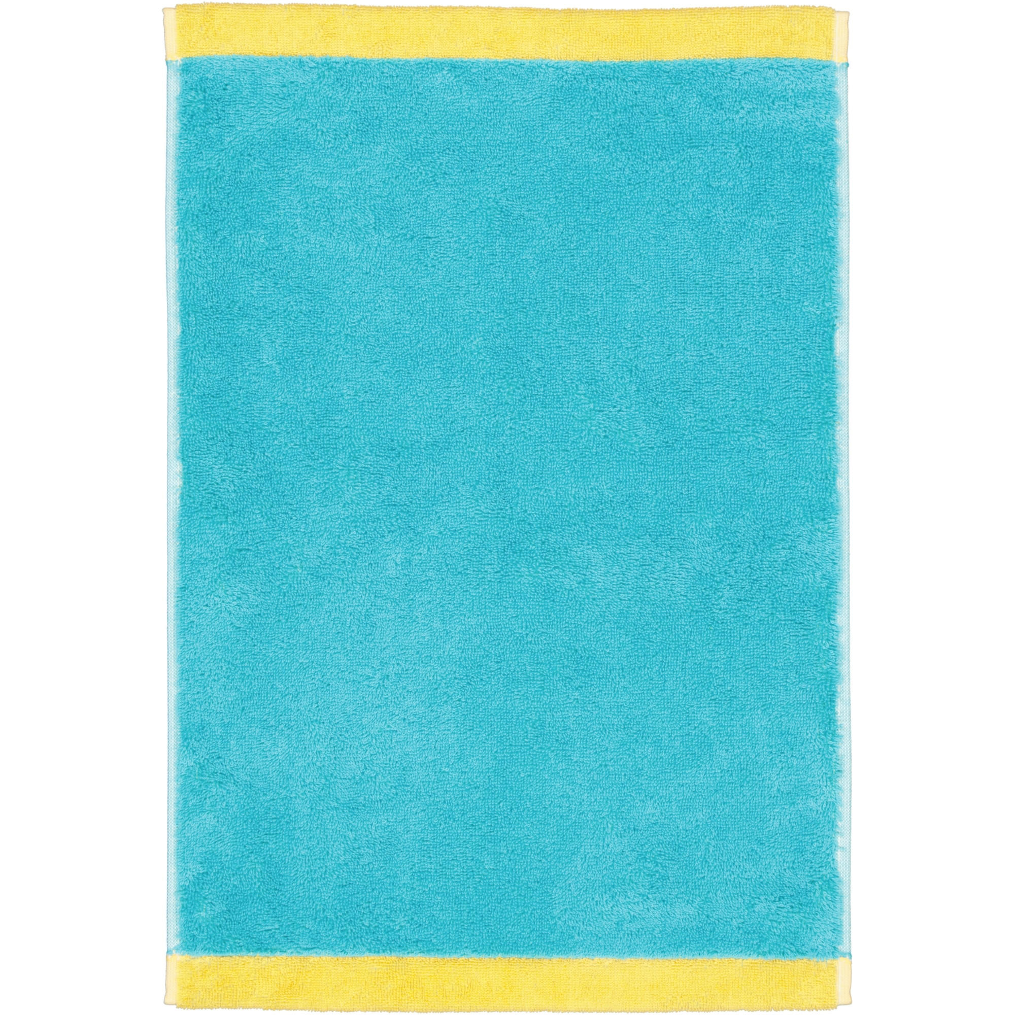 HANDTÜCHER LIFESTYLE SPLASH 7071 TÜRKIS/APRICOT - 15 - Blau, Textil (30/50cm) - Cawoe