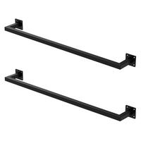 KLEIDERSTANGE 2er Set - Schwarz, Metall (12/6.5/90cm) - ML-DESIGN