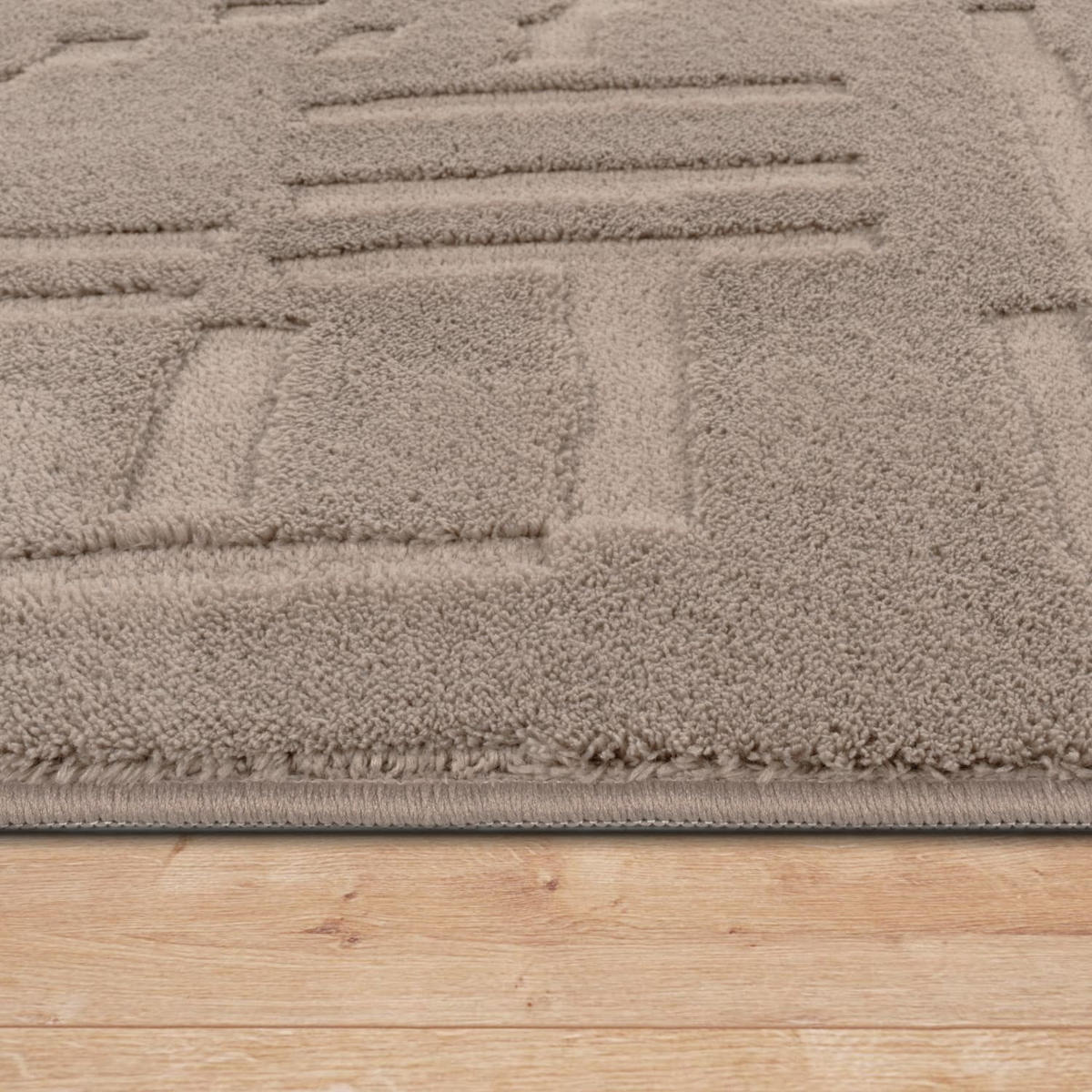HOCHFLORTEPPICH 120/160 cm Tokio 476 - Taupe, Kunststoff (120/160cm) - Paco Home