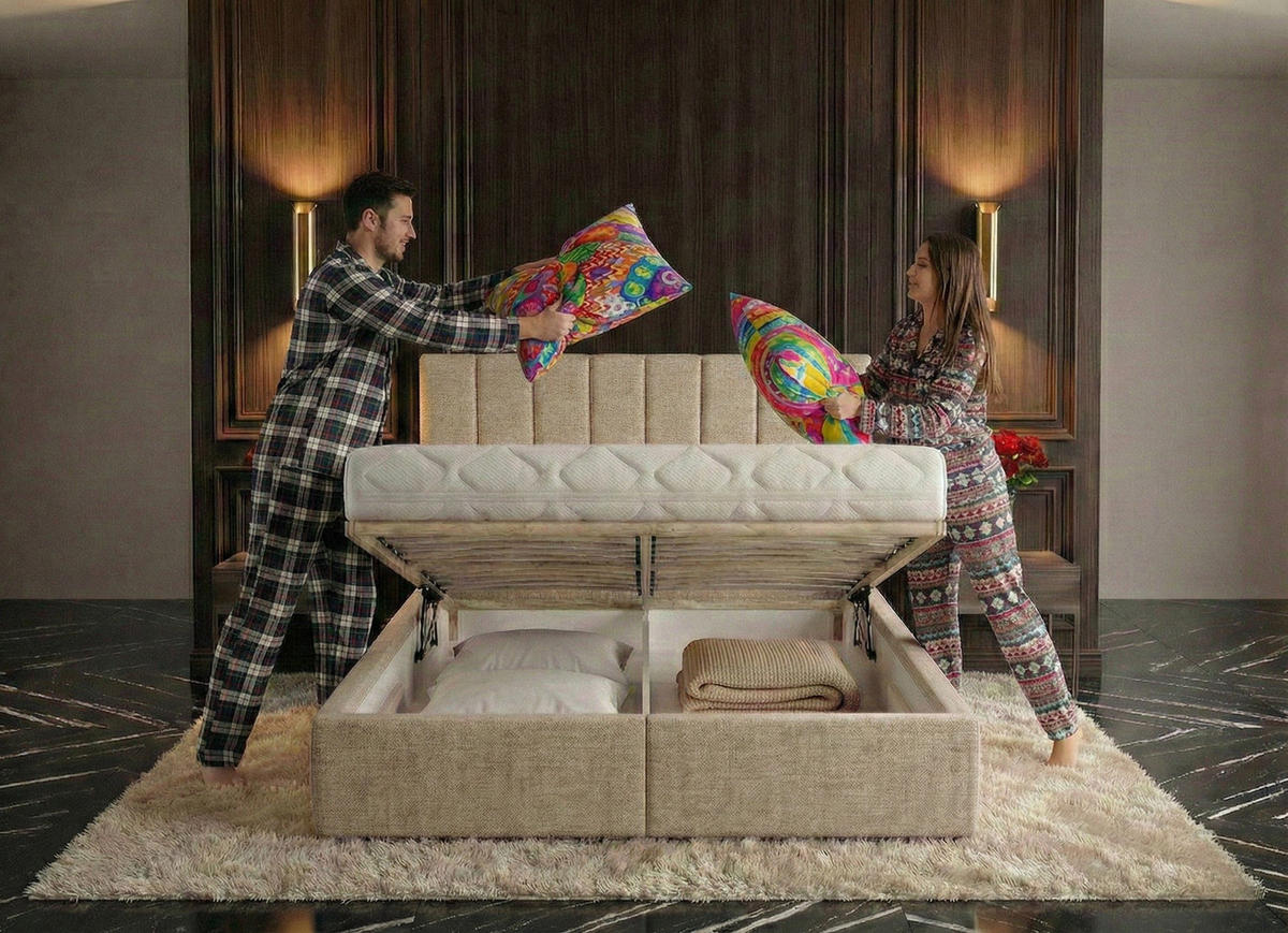 BOXBETT Vibe 200x200 cm - Beige, Textil (200/200cm) - B&B Home