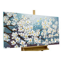 ÖLGEMÄLDE 140/70 cm - Blau/Weiß, Holz/Textil (140/70cm) - KUNSTLOFT