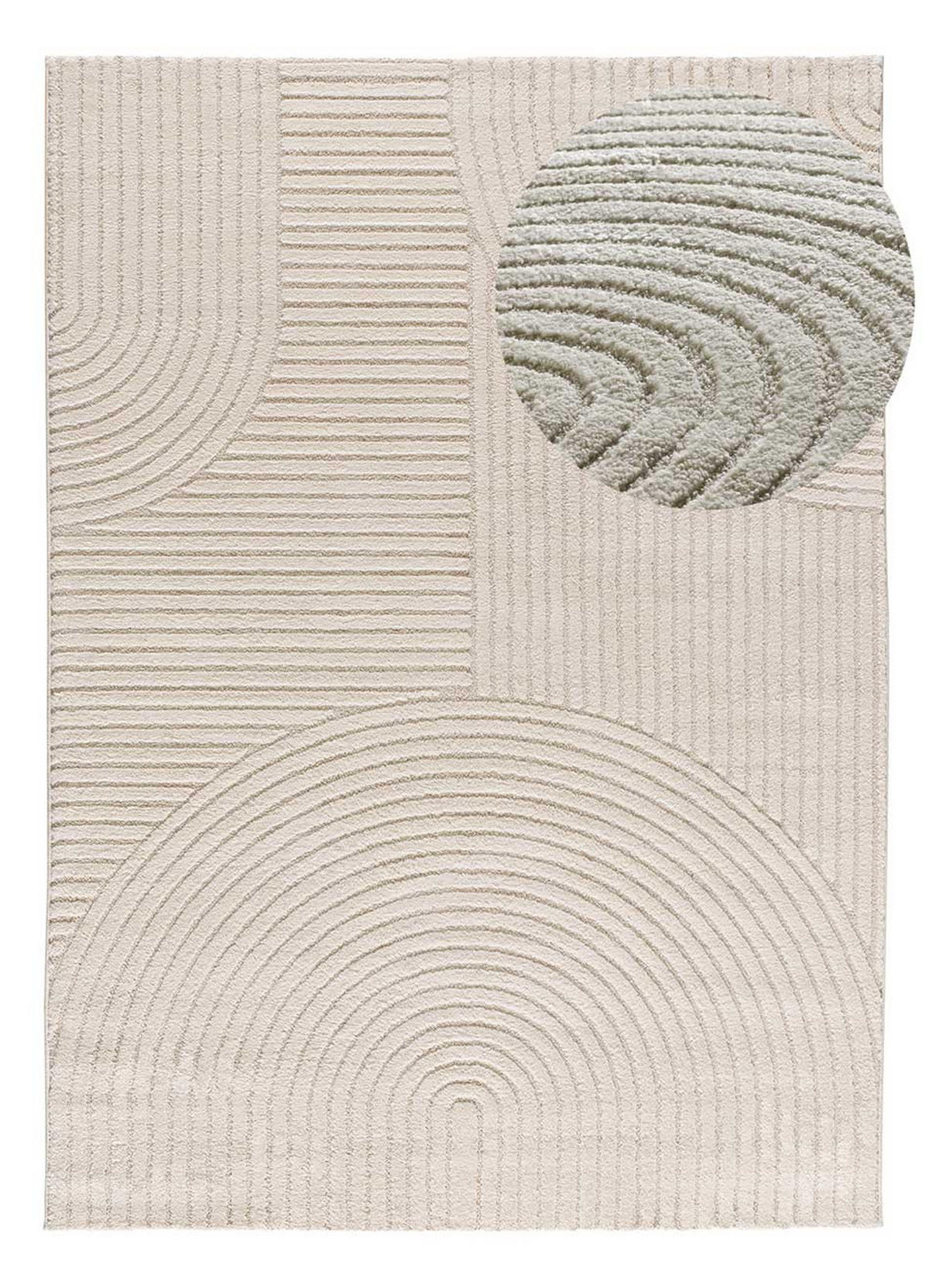 WEBTEPPICH Creme Verona 80/150 cm - Creme, Naturmaterialien/Textil (80/150cm) - Atticgo