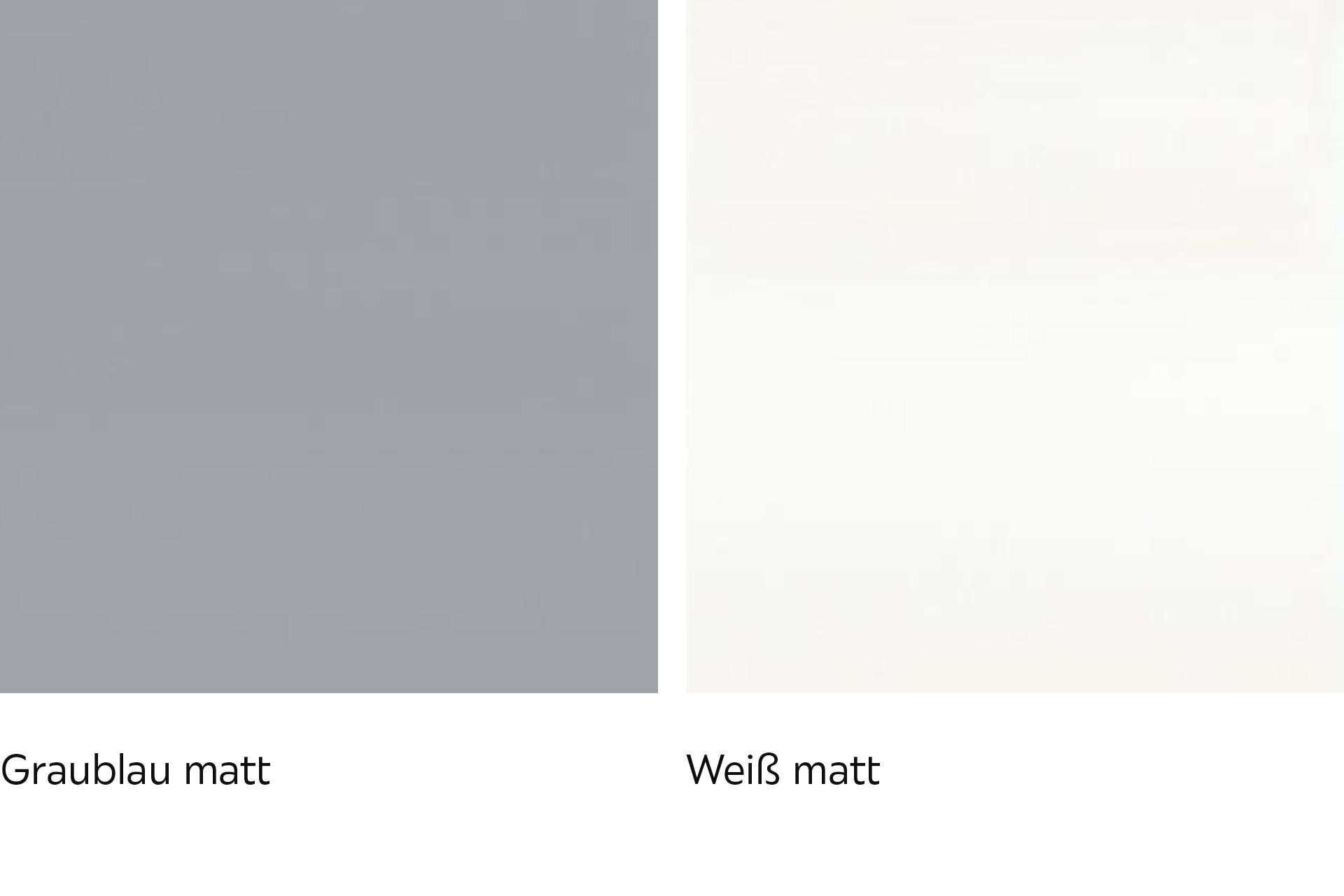 Fronten Graublau/Weiß Matt