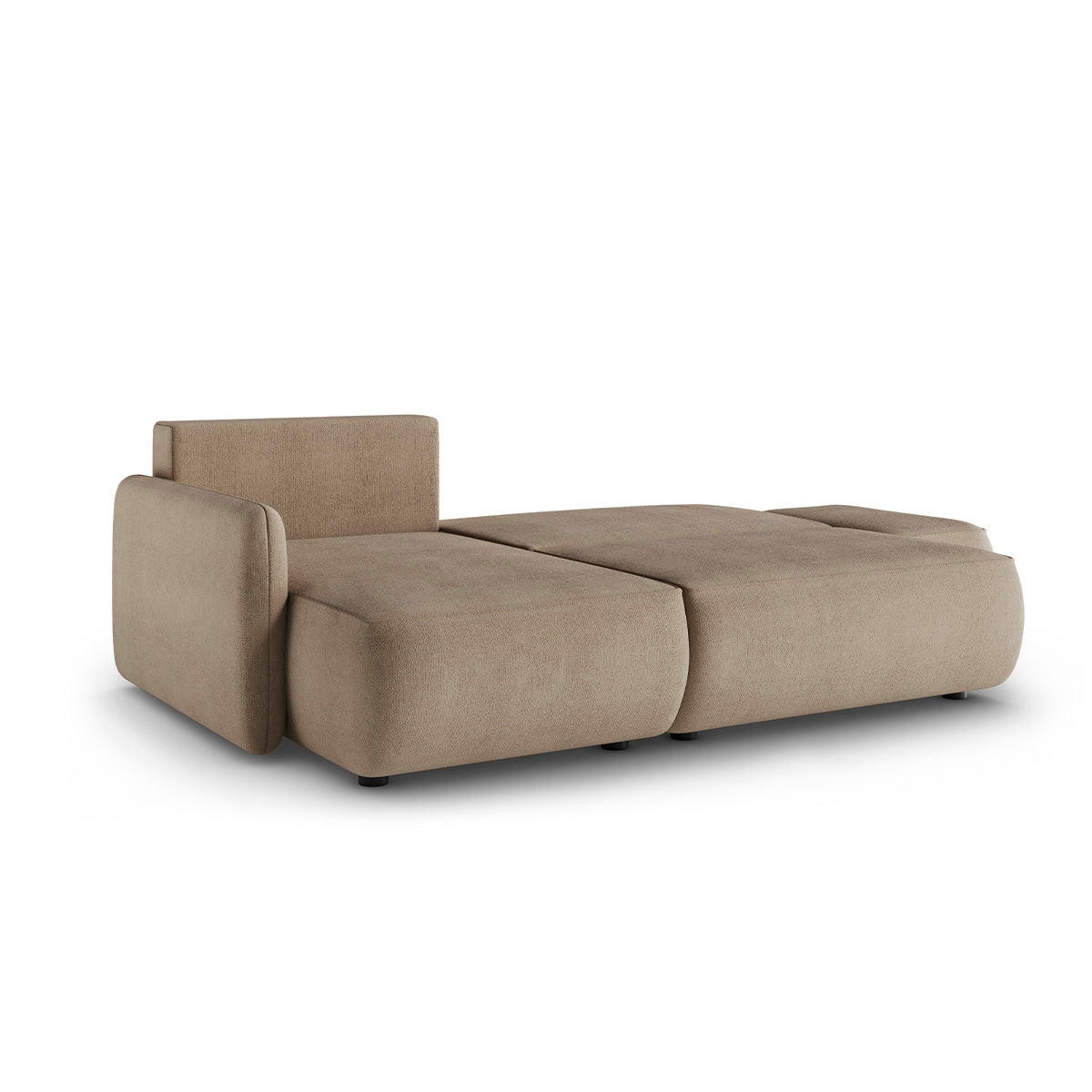 ECKSOFA Alessio 3 Sitzplätze Taupe - Taupe, Holz (229/148cm) - Petits-meubles