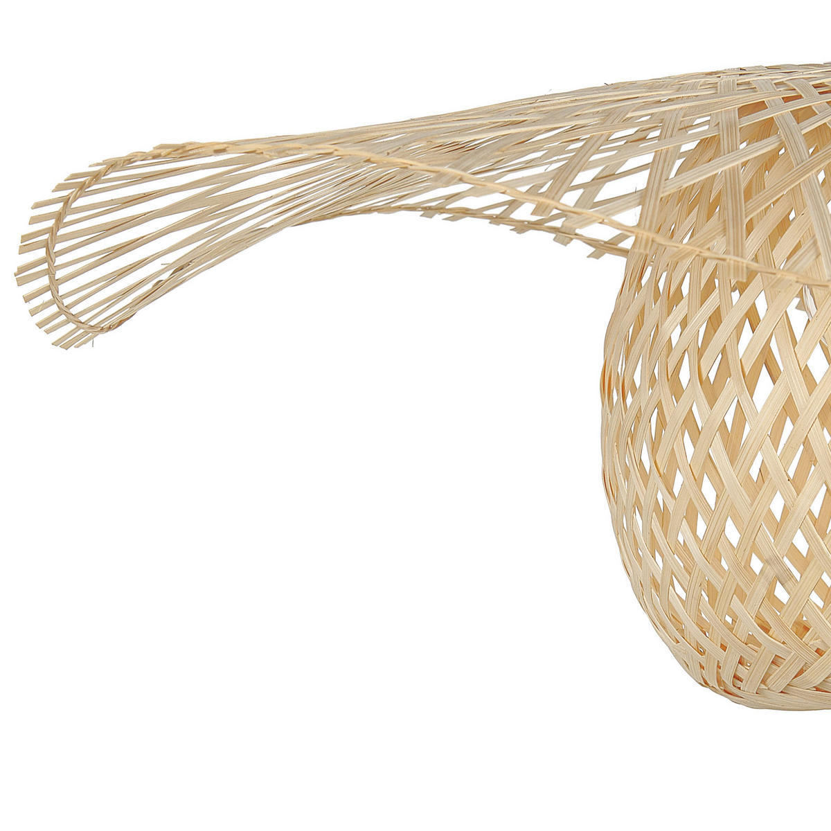 HÄNGELEUCHTE Bonito 60/60/158 cm - Hellbraun, Holz (60/60/158cm) - Beliani