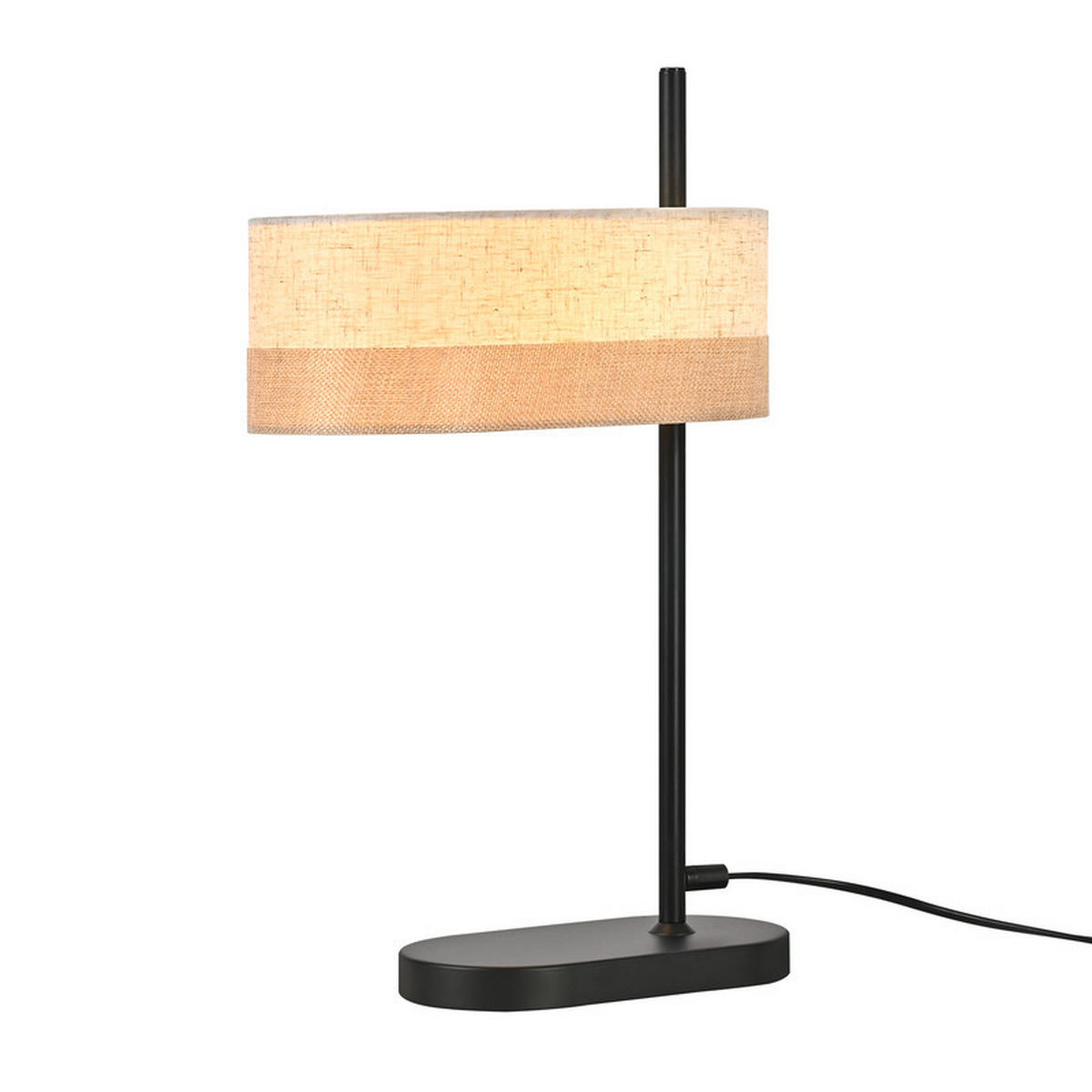 TISCHLEUCHTE BRAUNSCHWEIG Ⅲ 28/21/45 cm - Schwarz, Metall (28/21/45cm) - Nettlife