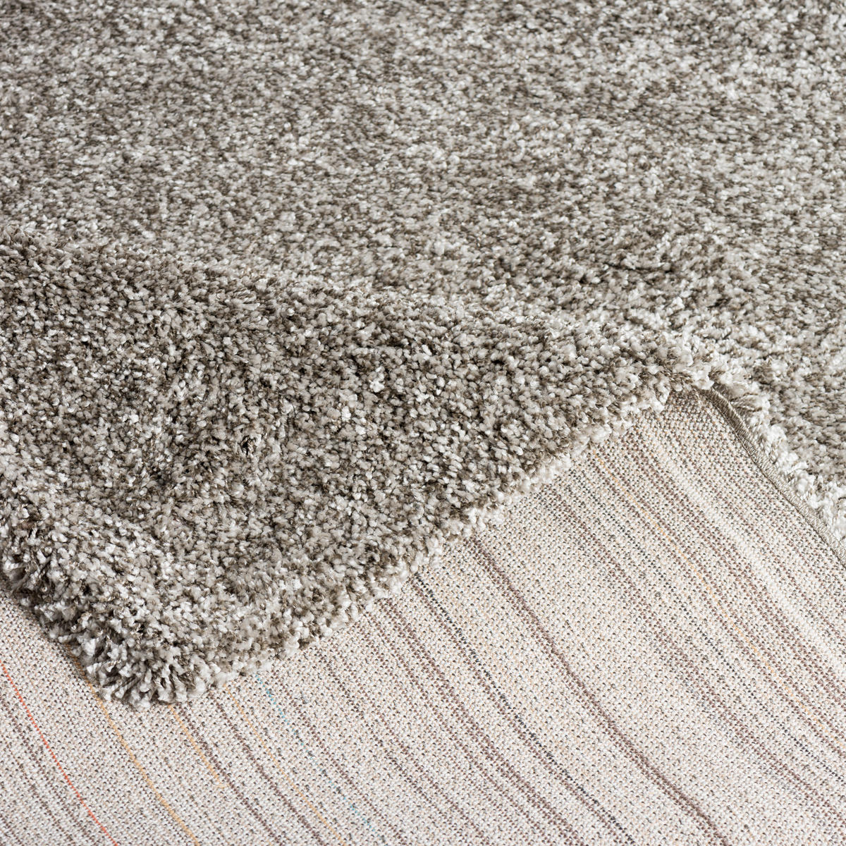 HOCHFLOR LANGFLOR SHAGGY TEPPICH LUXURY - Taupe, Textil (200/290cm) - Pergamon