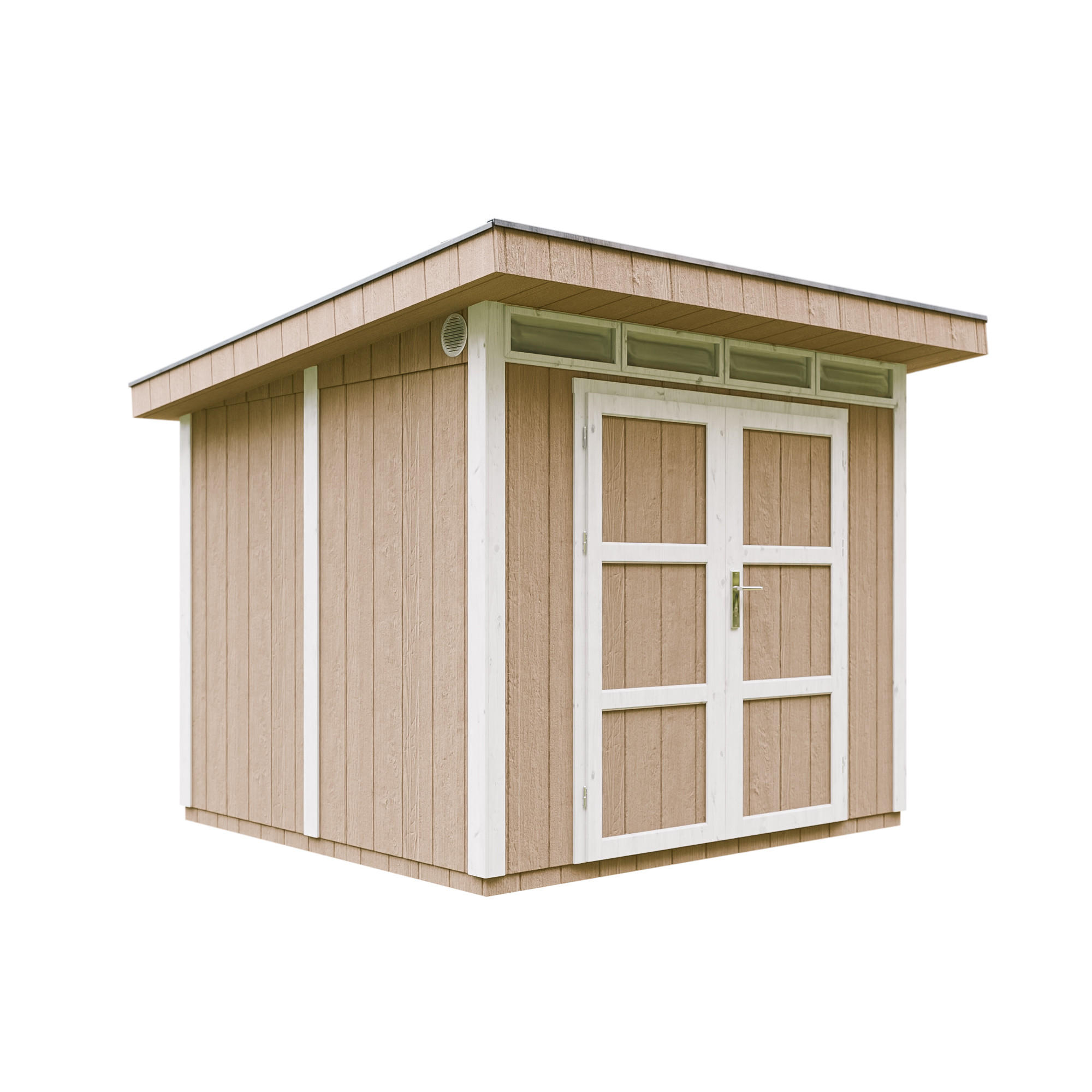 Timbela Holz-Gartenhaus Hellbraun 294x237x279 cm
