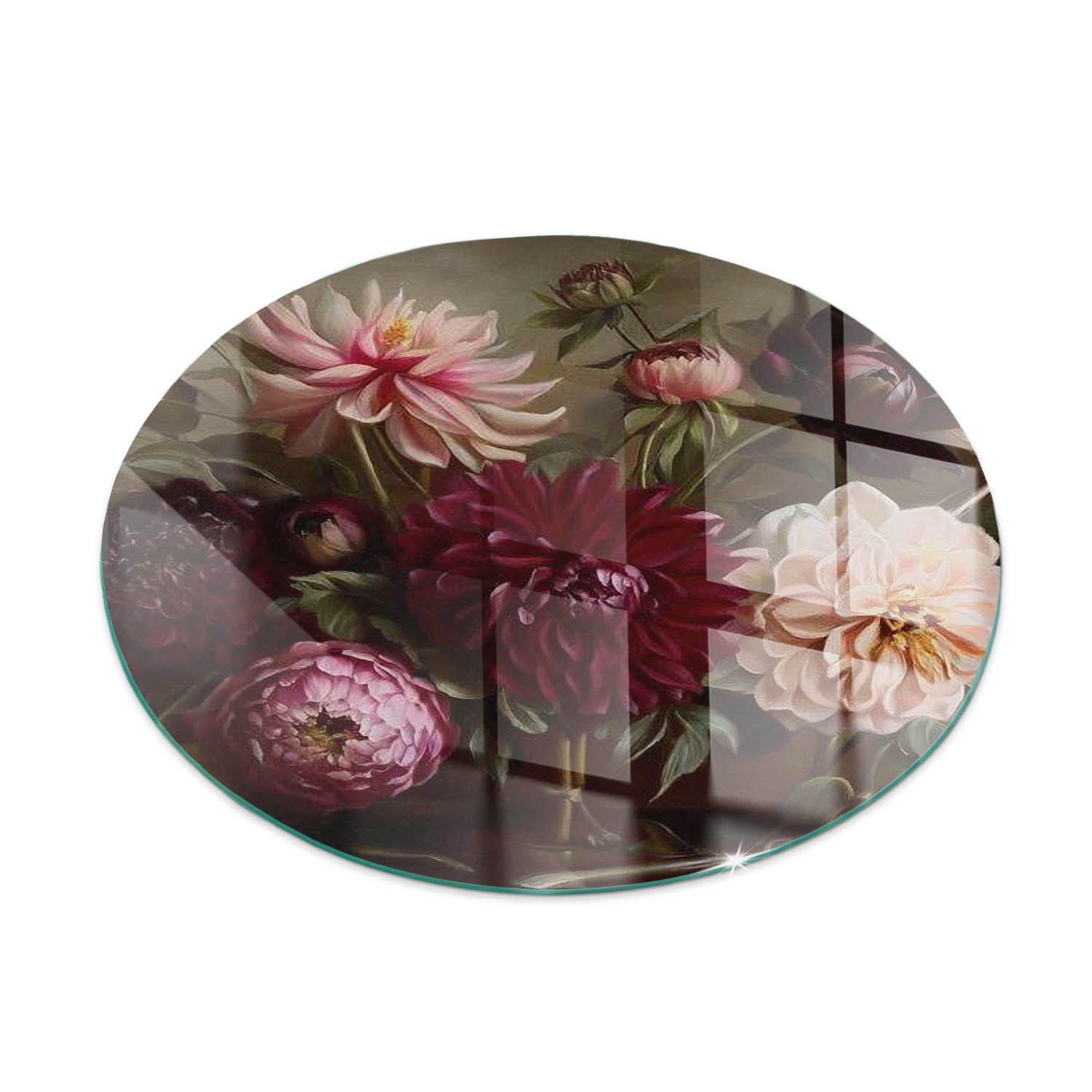 ArtPrintCave Glasplatte Weinrot 90x90x0.4 cm