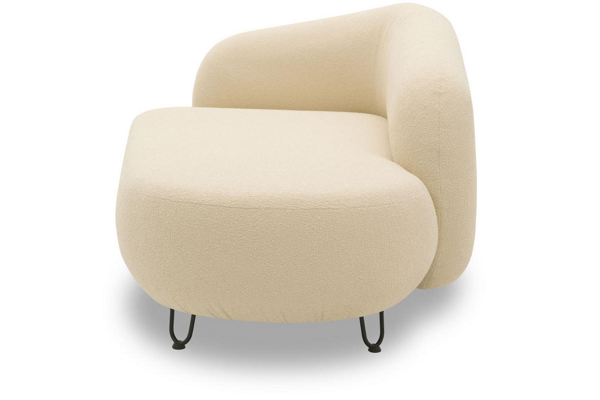 GARTENLOUNGE-SOFA 2-Sitzer Rechts Bratomila 177x79x105 Bezug in beige - Beige, Kunststoff (177/79/105cm) - 58aufmkessel