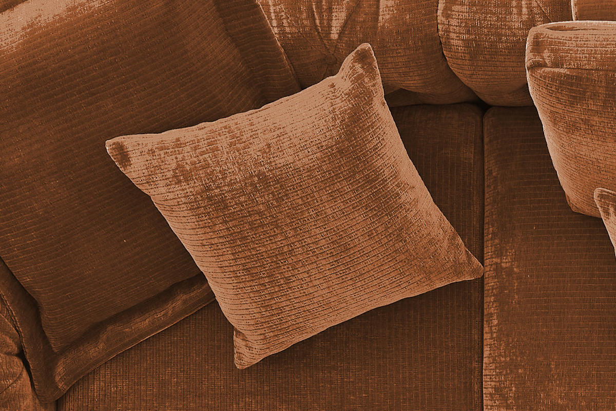 SPITZKISSEN KLEIN SEPHI Cord - Rotbraun, Textil (40/40cm) - KAWOLA