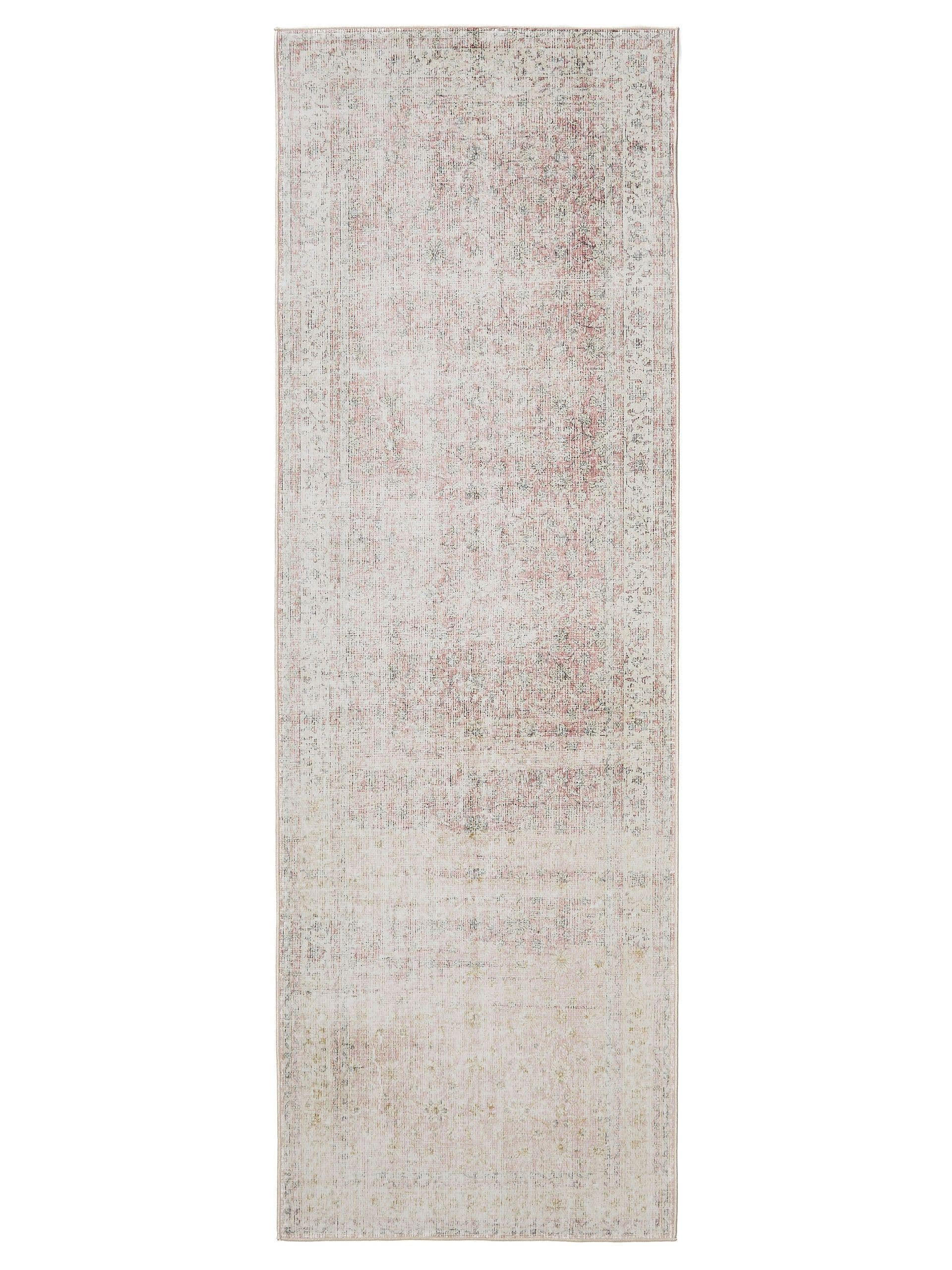 VINTAGE-LÄUFER George waschbar 80x240 cm - Beige/Rosa, Kunststoff (80/240cm) - benuta