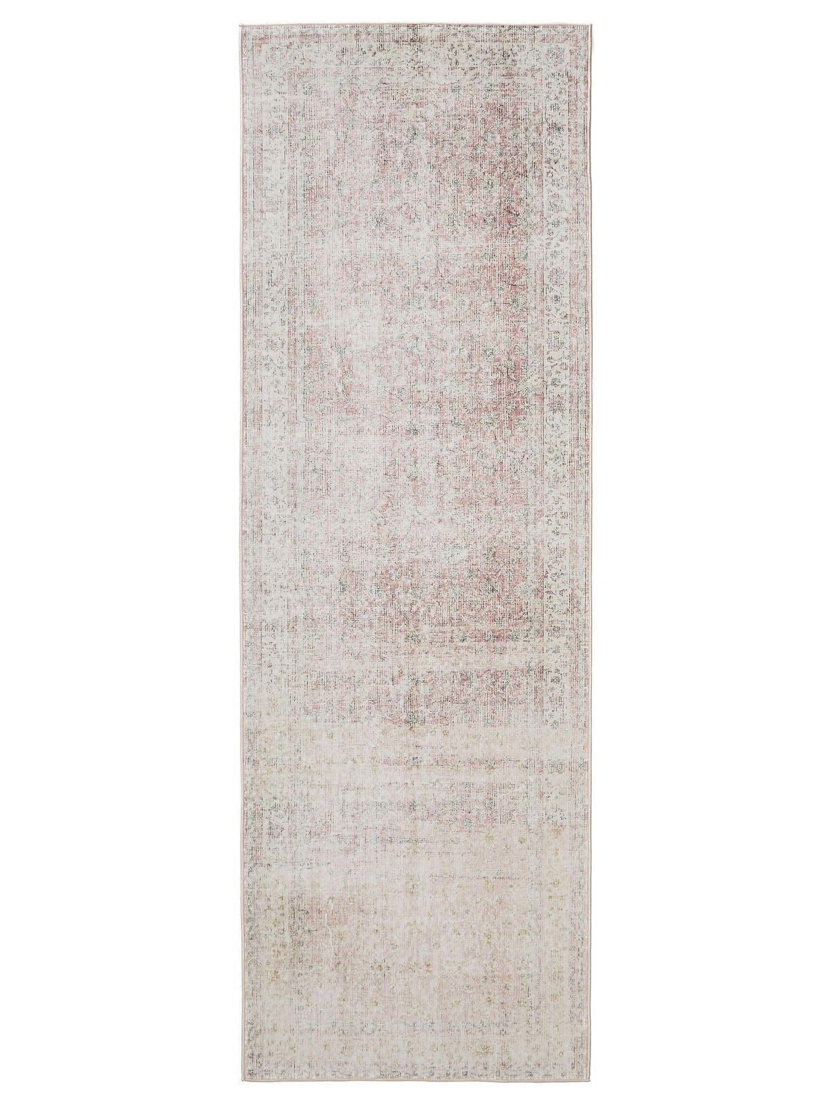 VINTAGE-LÄUFER George waschbar 80x240 cm - Beige/Rosa, Kunststoff (80/240cm) - benuta