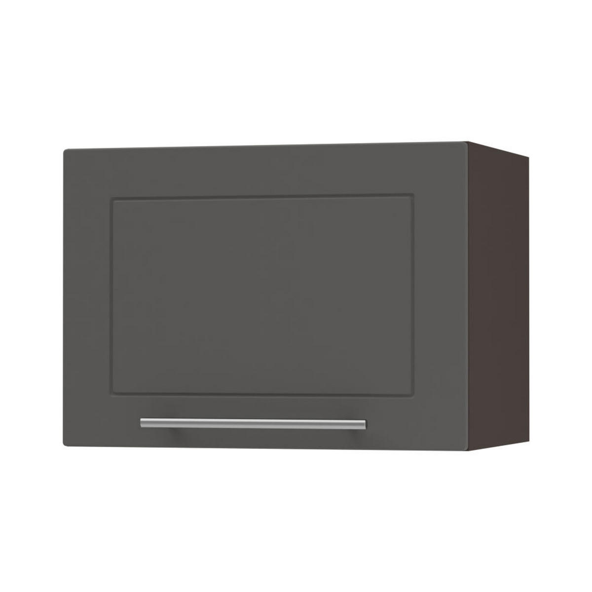 KÜCHENHÄNGESCHRANK Kvantum W4B/50 Graphit Matt / Lava Matt 50 / 32,5 / 36cm - Dunkelgrau/Graphitfarben, Holz/Holzwerkstoff (50/36/32.5cm) - Feldmann-Wohnen