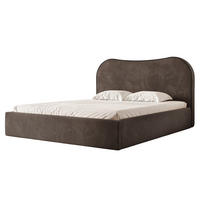 POLSTERBETT Rotello 180x200 cm Braun Chenille Stoff – (Bettkasten, Lattenrost) - Braun, Holz/Holzwerkstoff (180/200cm) - Ravio