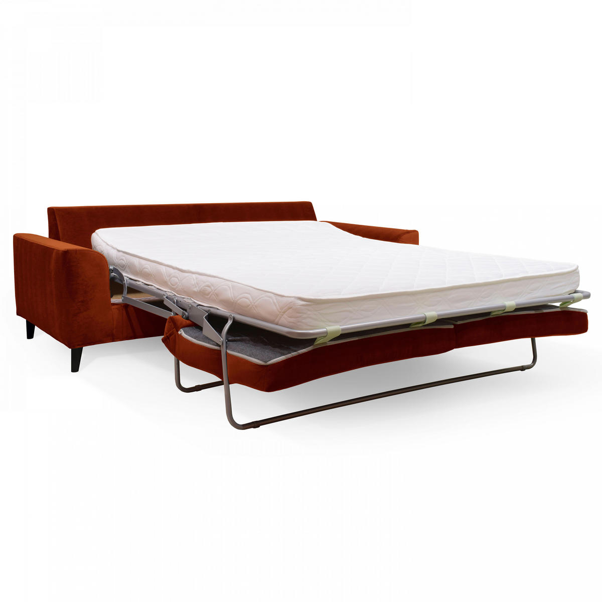 3-SITZER-SCHLAFSOFA, Stoff, Rot - Rot, Textil (97/88/205cm) - Oviala