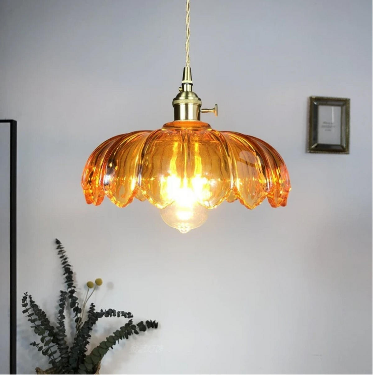 PENDELLEUCHTEN,MESSING und Glas, 220 V, 8 W, 30 cm Durchmesser - Braun, Glas (30/30/150cm) - Weltevree