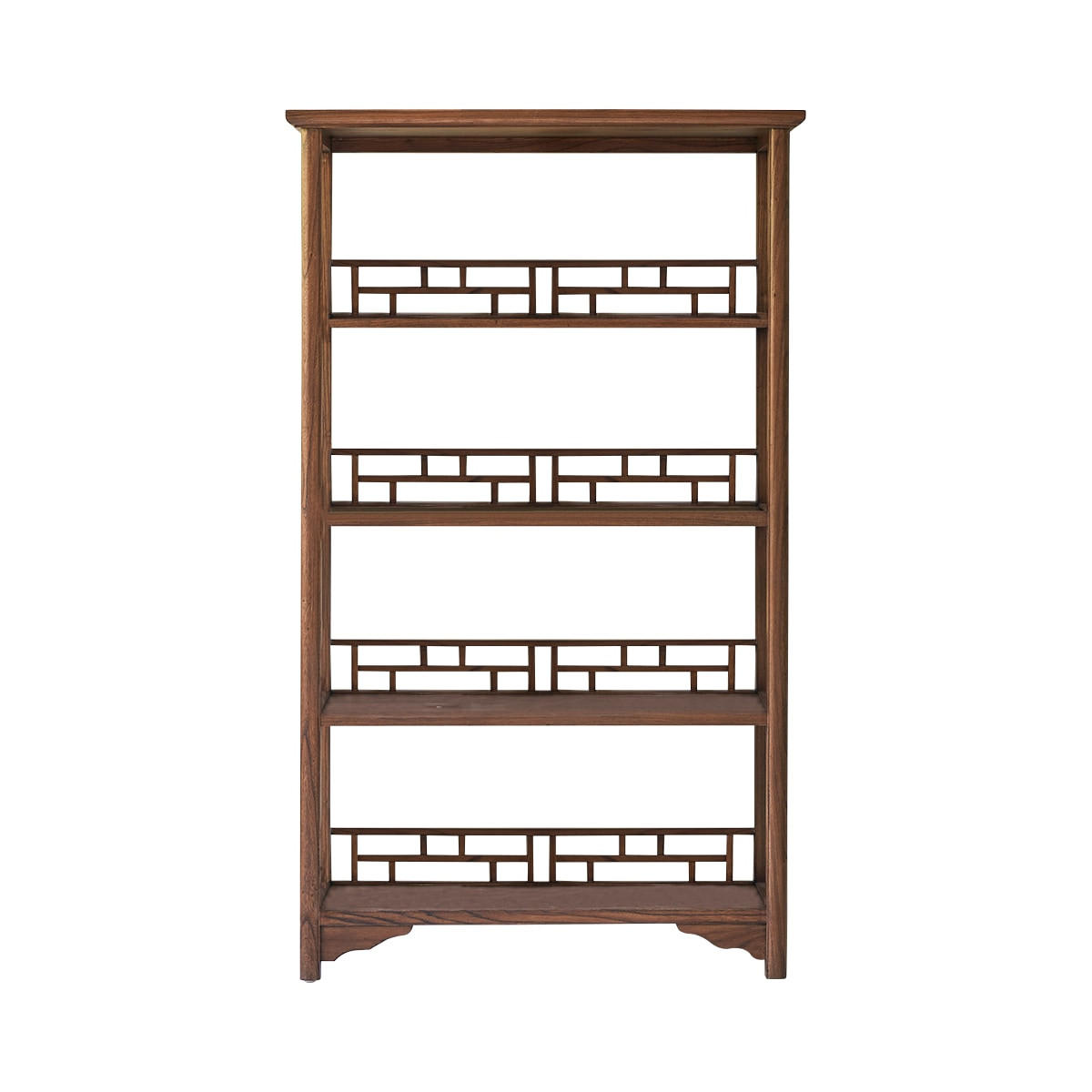 BÜCHERREGAL Ame Braun aus Ulme - Braun, Holz (86/144/35cm) - Tikamoon