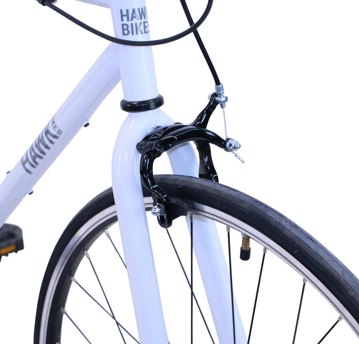VINTAGE Singlespeed White 28 Zoll Gr: 48cm (M) - Weiß, Metall (48cm) - Hawk Bikes