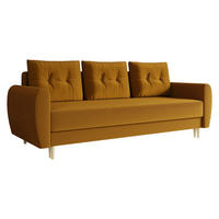 SCHLAFSOFA Palermo - Naturfarben/Braun, Holz/Textil (227/95/82cm) - MIRJAN24
