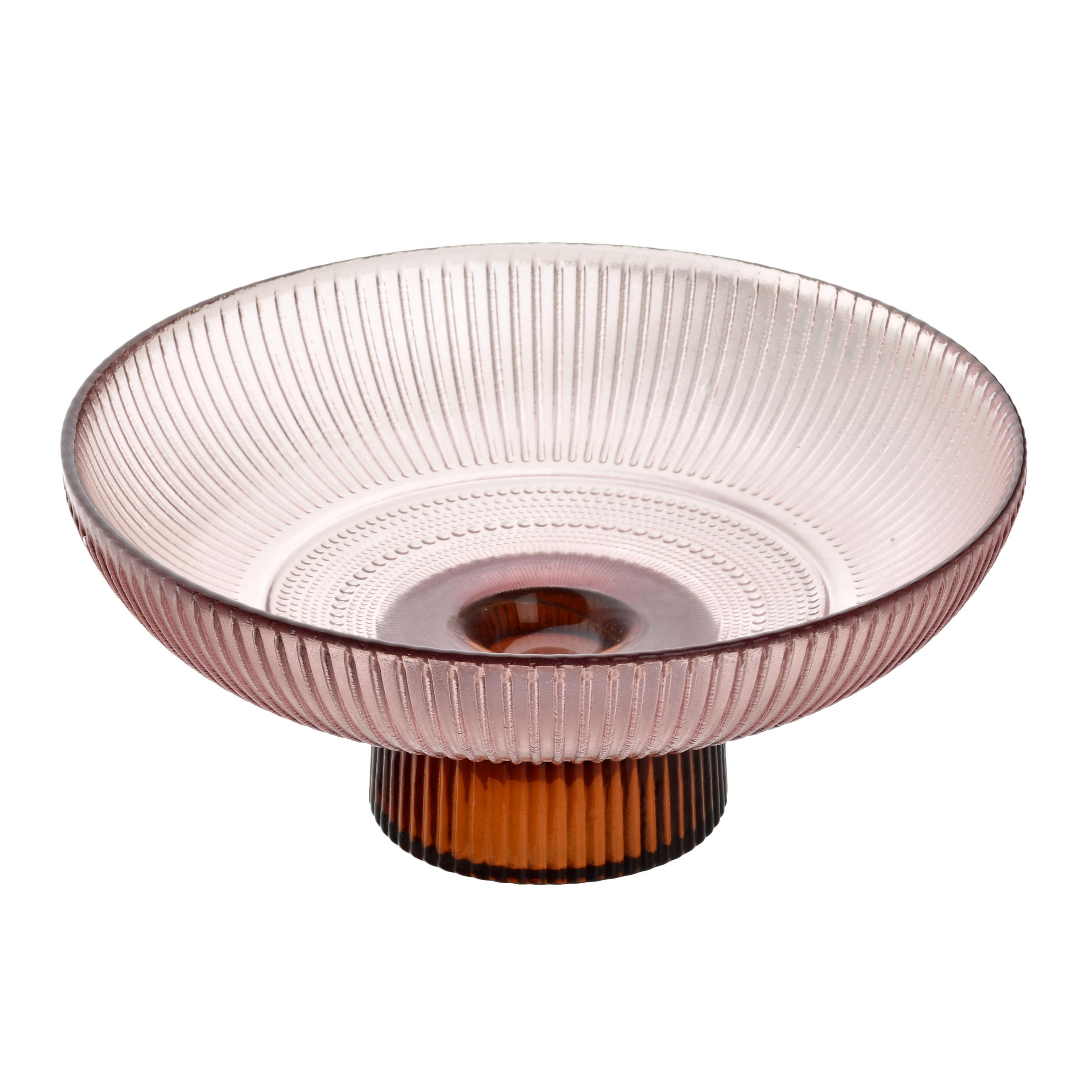 ETAGERE DAZ GLASS Rosa 17/8cm Glas - Rosa, Glas (18/9/18cm) - Mondex
