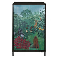 SIDEBOARD aus MDF mit 2 dekorativen Türen WALTER - Grün, Holzwerkstoff (45/123/75cm) - RNT By Really Nice Things