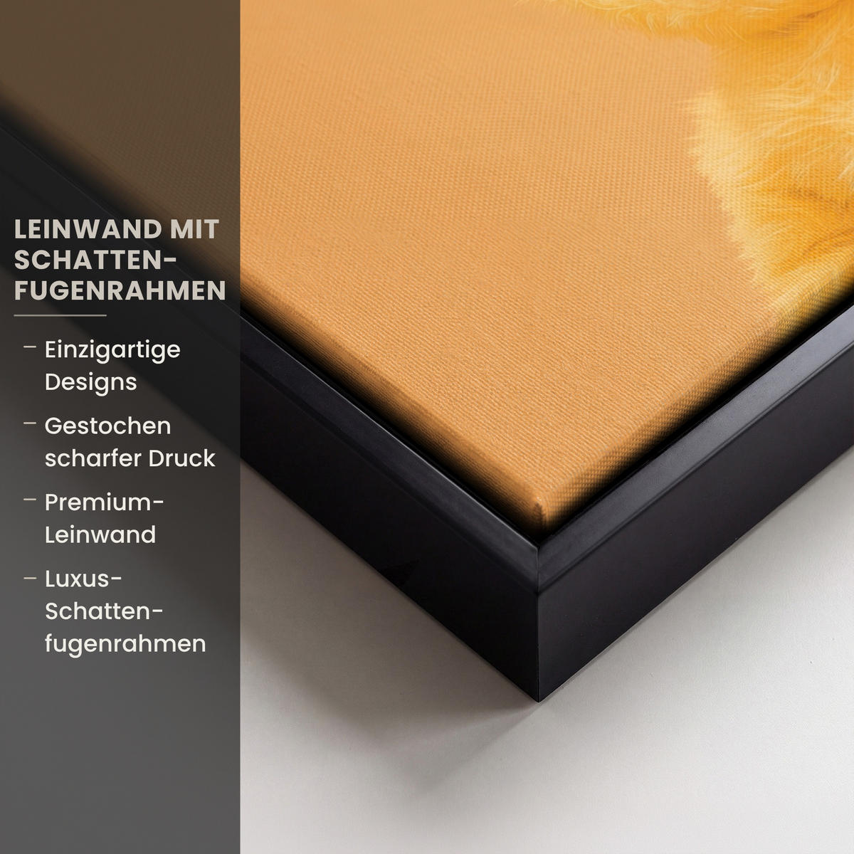 LEINWAND Bilder mit Rahmen - Osterhase - Kostüm - Ente - 40x30 - Gelb, Textil (40/30cm) - MuchoWow