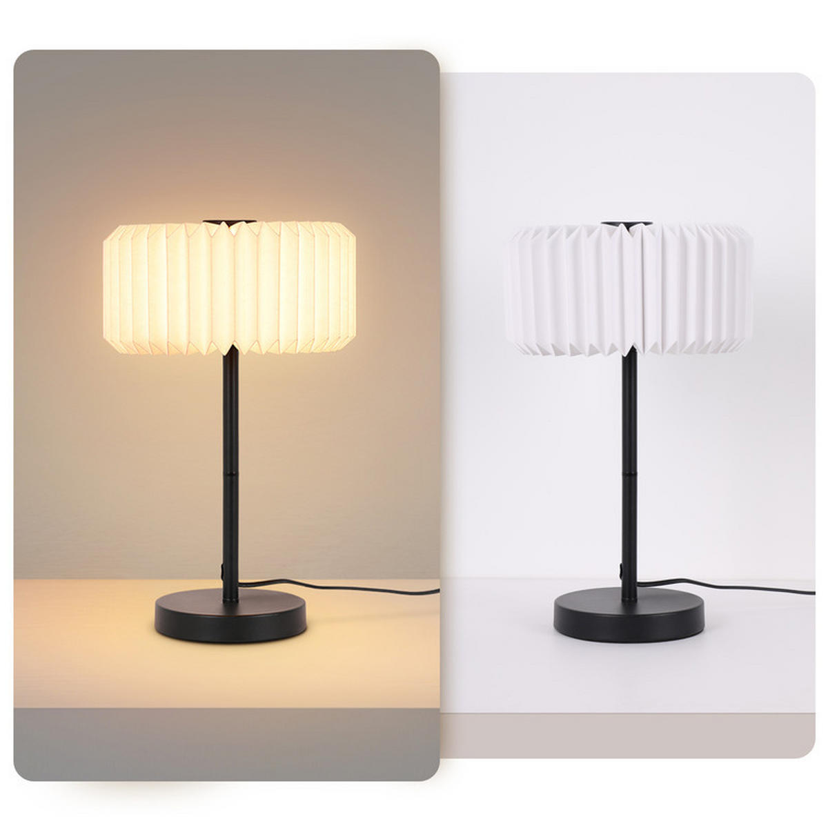 STOLNÍ lampa Field II 24/24/40,2 cm - bílá, kov (24/24/402cm) - Nettlife