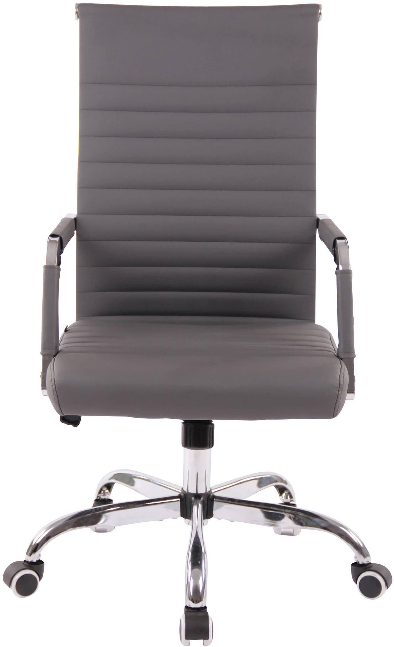 BÜROSTUHL Amadeus, Kunstleder Grau - Grau, Textil/Metall (51/106/63cm) - TPFLiving