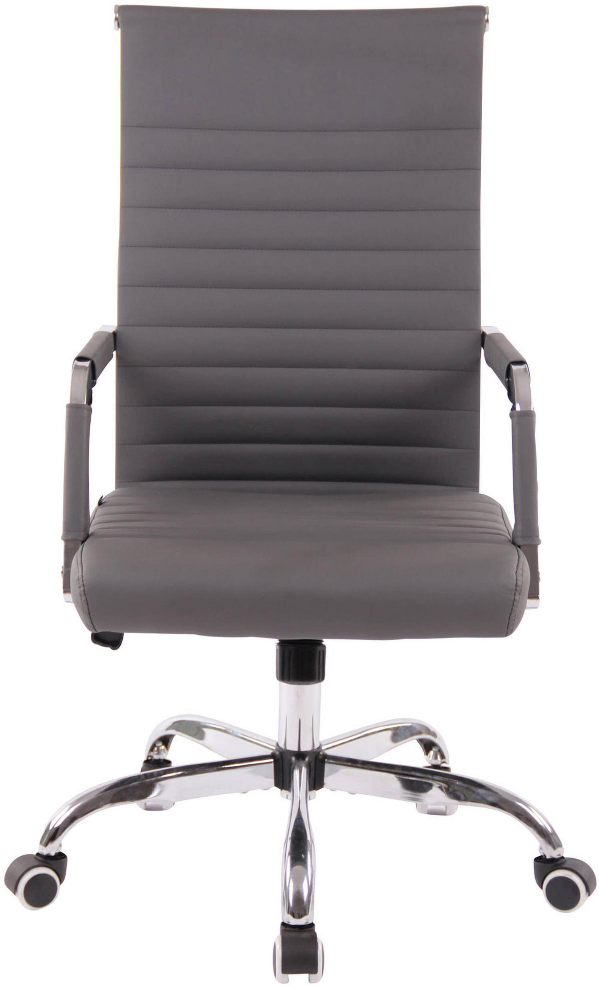 BÜROSTUHL Amadeus, Kunstleder Grau - Grau, Textil/Metall (51/106/63cm) - TPFLiving