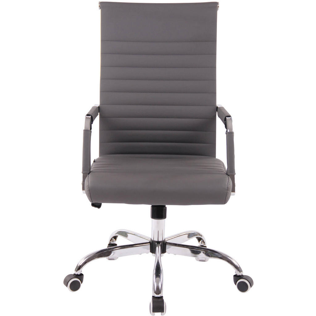 Thumbnail - TPFLiving Bürostuhl, Grau, Textil, 51x106x63 cm, Arbeitszimmer, Bürostühle, Drehstühle