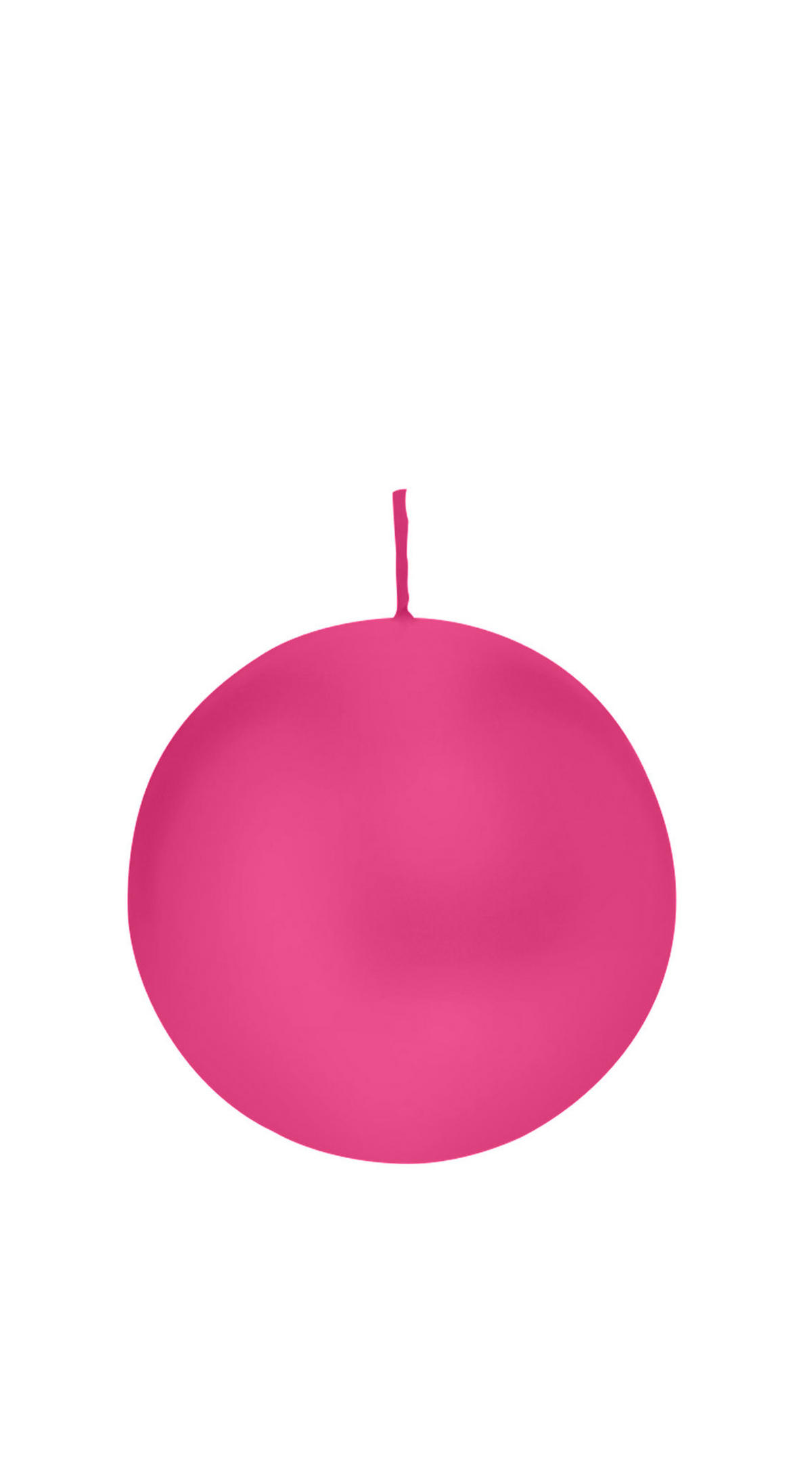 KUGELKERZEN Pink Ø 80 mm, 6 Stück - Pink, Paraffin (8/8/8cm) - Wiedemann Kerzen