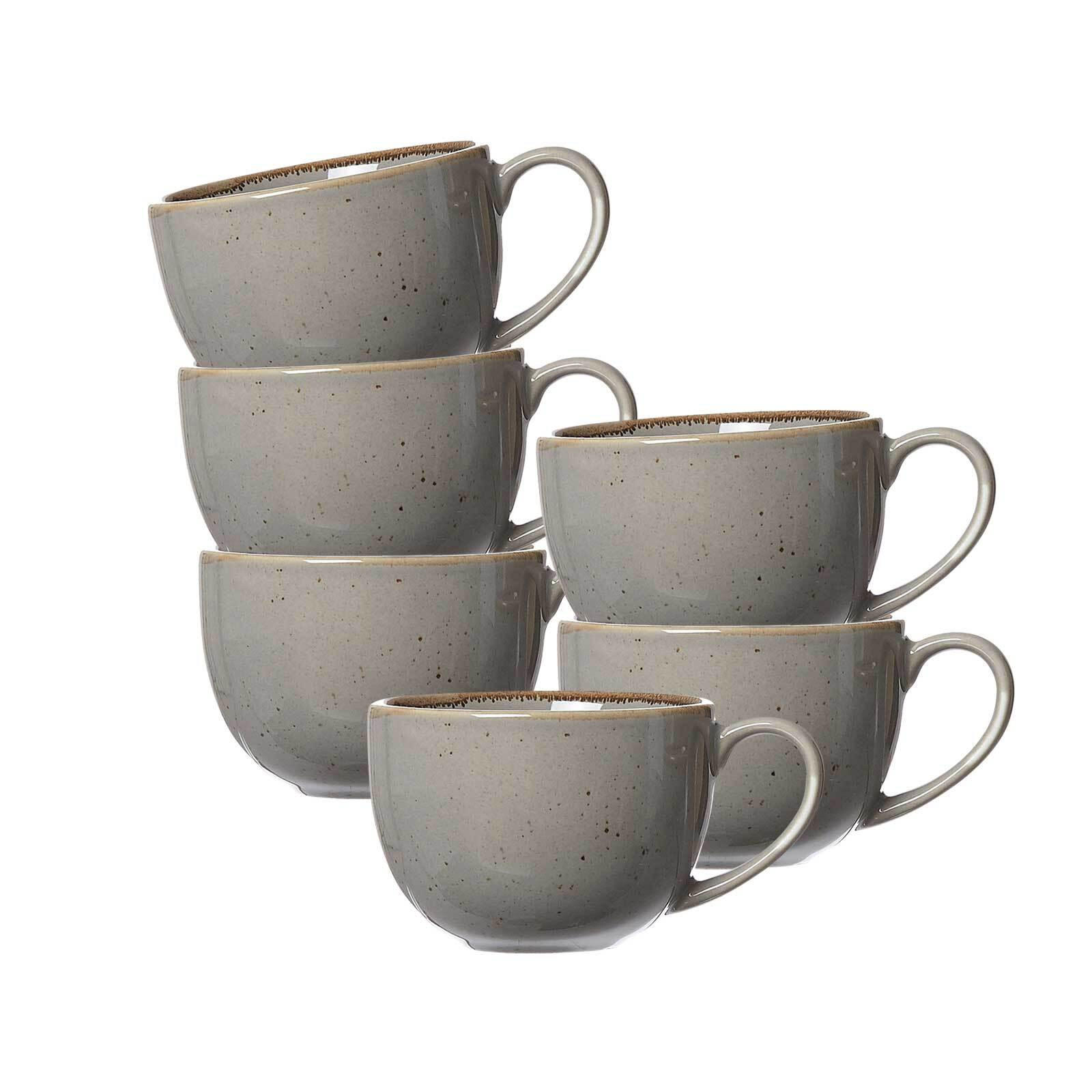 KAFFEETASSEN Taste taupe 200 ml 6er Set - Taupe, Keramik (0.2L) - Ritzenhoff Breker
