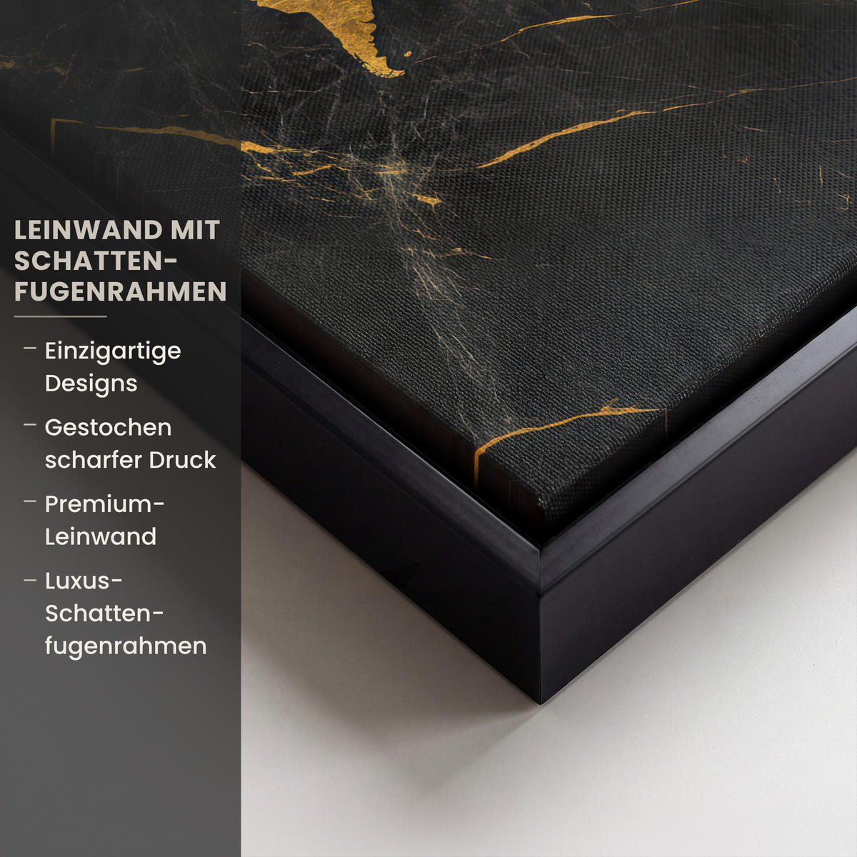 LEINWAND Bilder mit Rahmen - Weltkarte - Gold - Marmor - 20x30 - Goldfarben, Textil (20/30cm) - MuchoWow