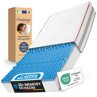 KALTSCHAUMMATRATZE FLEXX Höhe 25cm 140x200cm - Weiß, Textil (140/200cm) - Arensberger