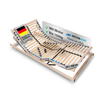 LATTENROST Max1 Elektro – Elektrischer Lattenrost mit Kopf- & Fußteilverstellung und Funkfernbedienung - Weiß, Holz (120/220cm) - Betten-ABC