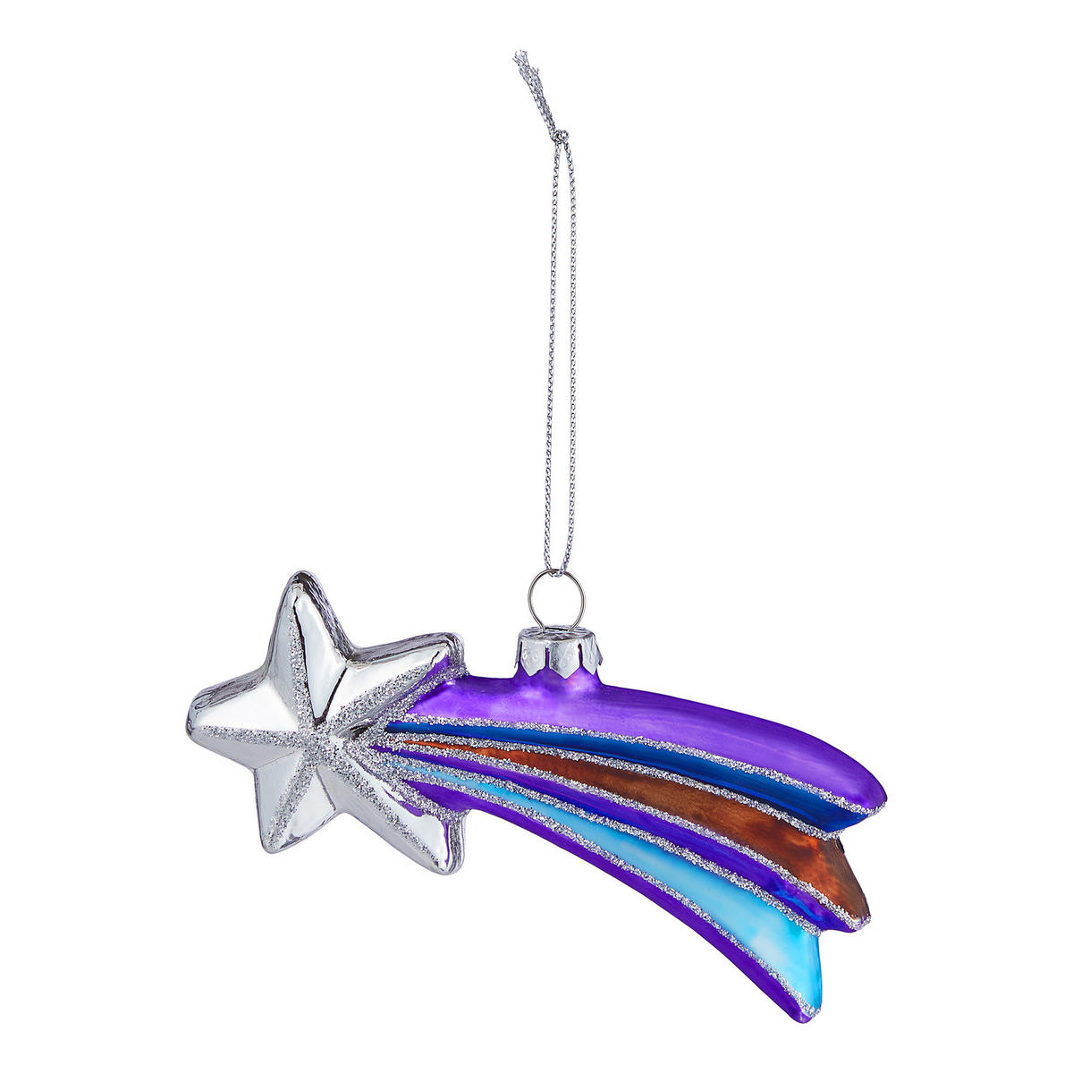 BAUMANHÄNGER Hang On Sternschnuppe - Violett, Glas (3/9/6cm) - Butlers