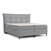 BOXBETT Las Palmas 160/200 cm Grau im Alta Stoff - Schwarz/Grau, Holz/Holzwerkstoff (160/200cm) - AltaBeds