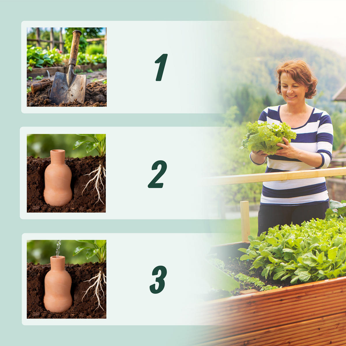 3XOLLAS - Hellbraun, Keramik (9/16/9cm) - Relaxdays