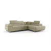 ECKSOFA Monaro Mit Schlaffunktion - Hellbraun, Holzwerkstoff/Textil (275/202cm) - Fun Möbel