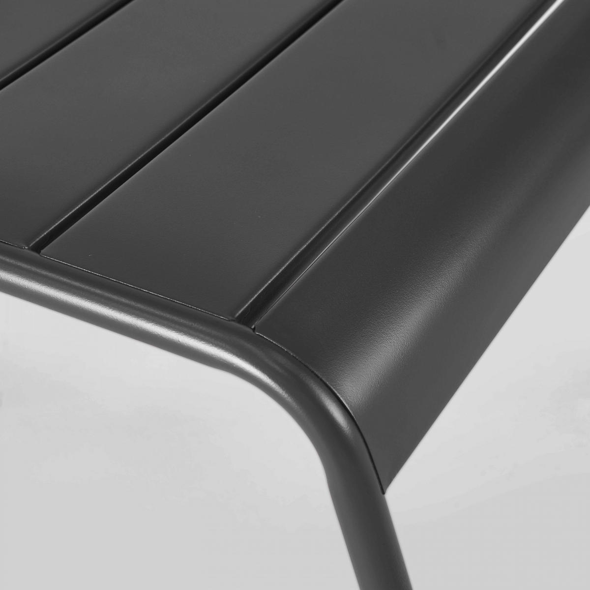GARTENHOCKER, Grau - Grau, Metall (44/30/40cm) - Oviala