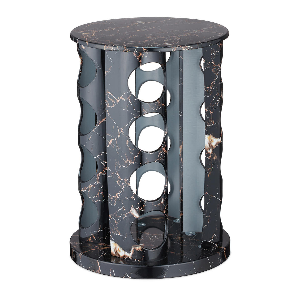 17tlg.GEWÜRZKARUSSELL - Multicolor, Glas/Kunststoff (19/27.5/19cm) - Relaxdays