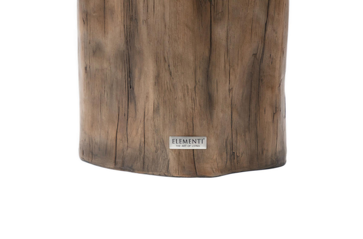 BEISTELLTISCH DAINTREE aus GF-Beton, Wetterbeständig, 49x47x51 cm - Rotbraun, Naturmaterialien (49/47/51cm) - Elementi