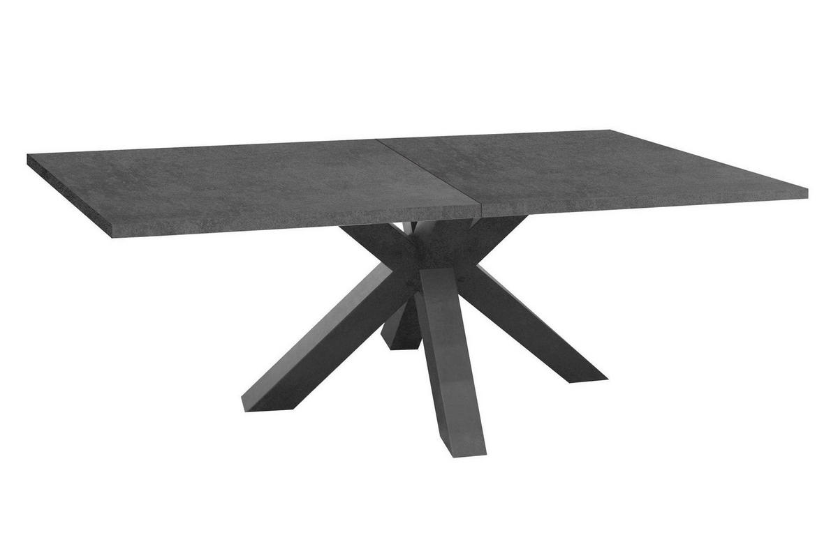 ESSTISCH ausziehbar Ela 1 160 x 90 x 75 Esszimmertisch Graphit - Grau, Holz (160/90/75cm) - 58aufmkessel