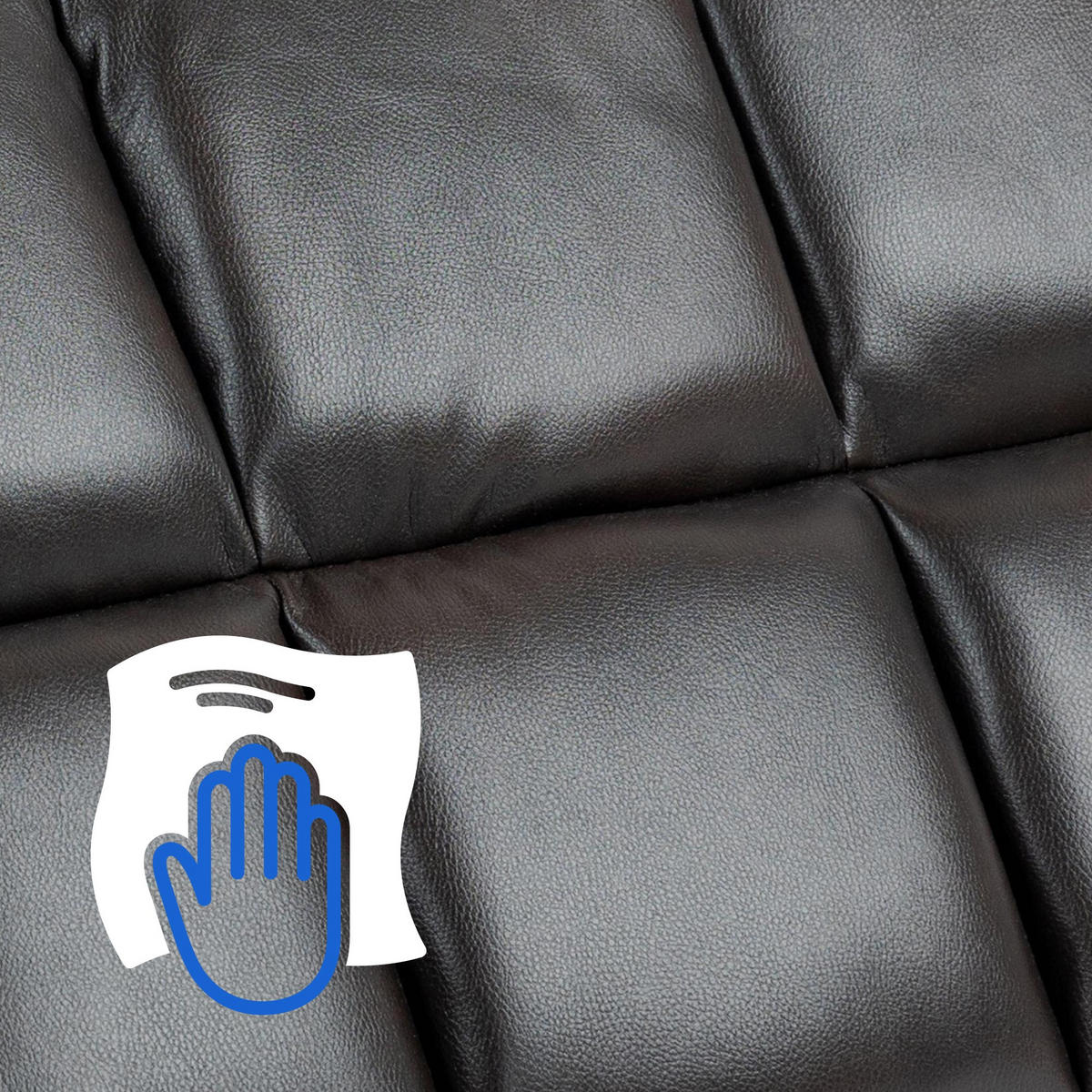 LOUNGESESSEL Poznan Kunstleder Braun Sessel Lounger - Braun, Leder (84/104/95cm) - DELUKE