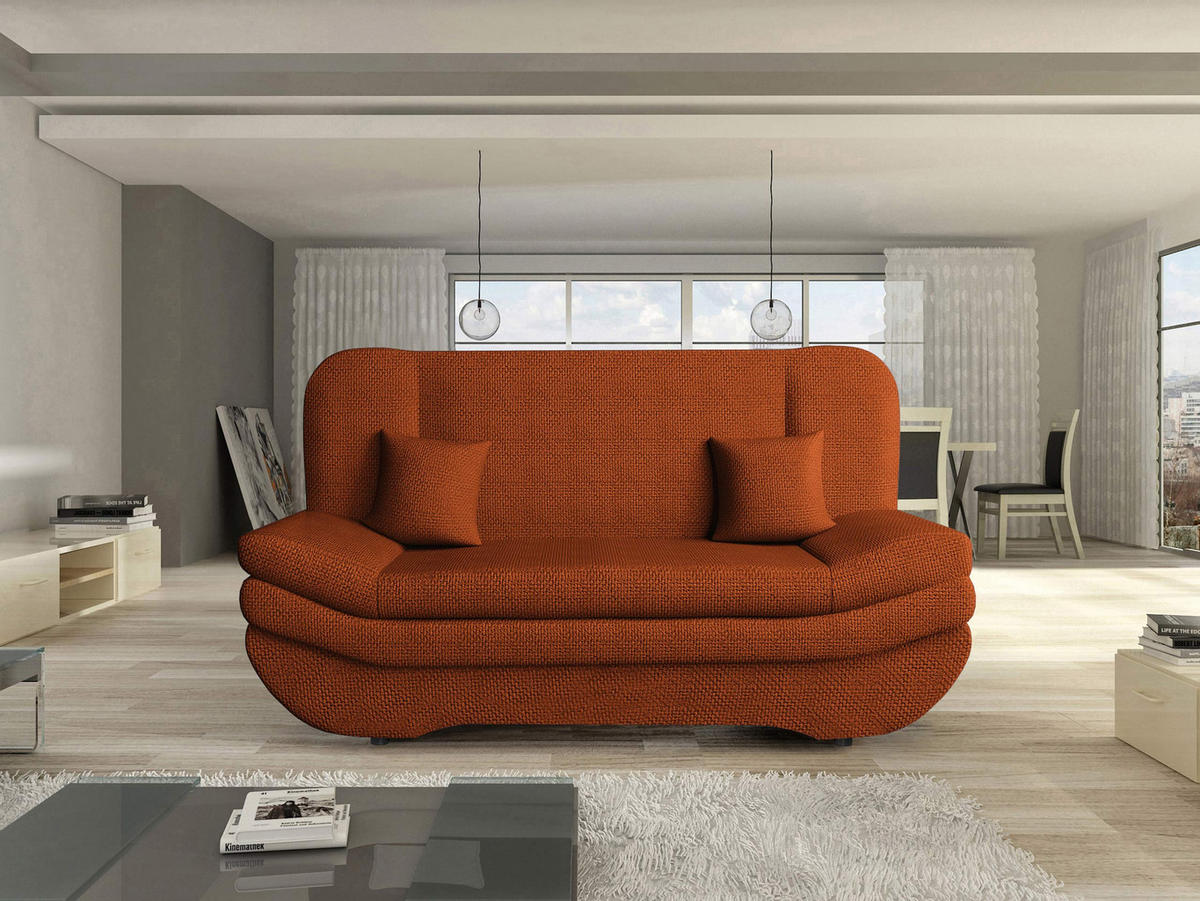 SCHLAFSOFA Weronika - Schwarz/Bronzefarben, Holz/Kunststoff (200/95/90cm) - MIRJAN24