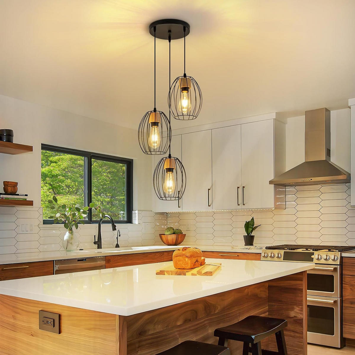 PENDELLEUCHTE BELL Ⅲ 24/17/147 cm - Schwarz, Metall (24/17/147cm) - Nettlife